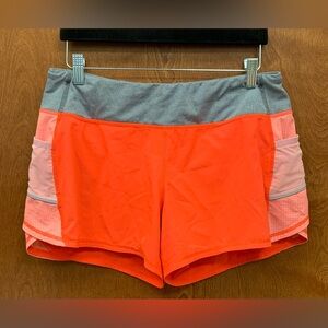 Athleta M lined running athletic stretch shorts
